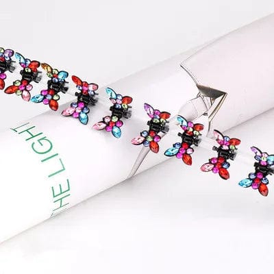 12 pieces of butterfly hairclips