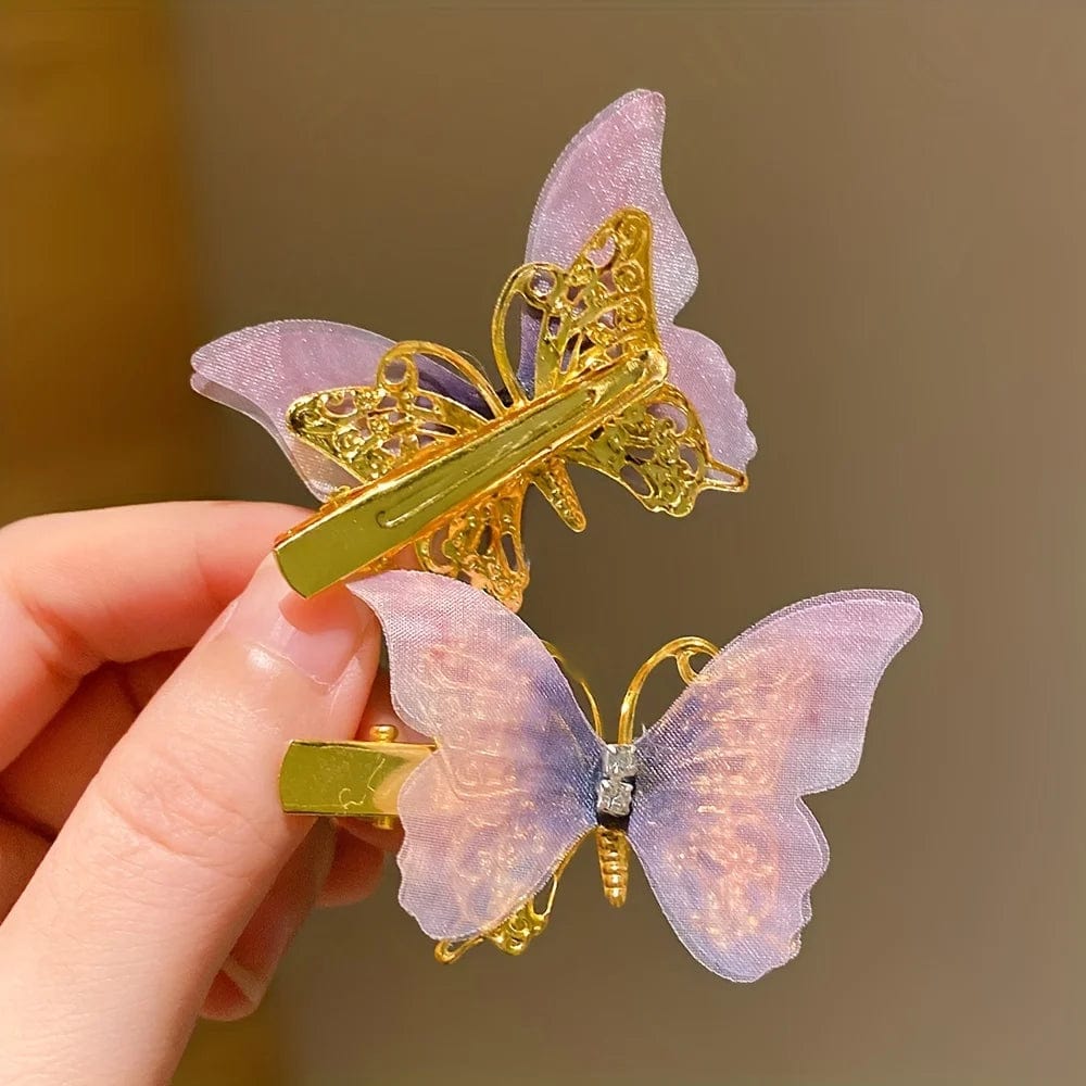6/12/24/36 pieces of butterfly hairclips
