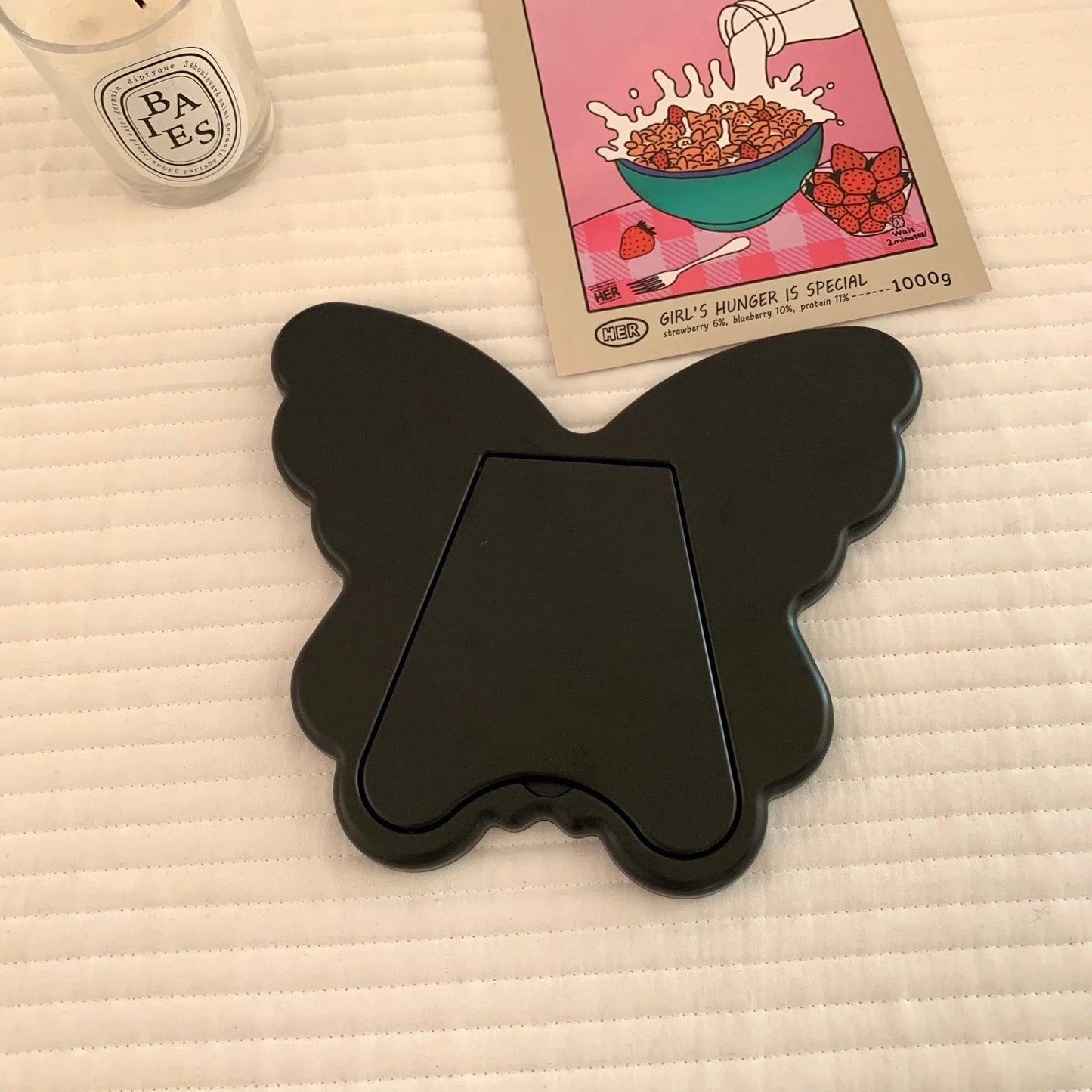 Lovely butterfly mirror portable