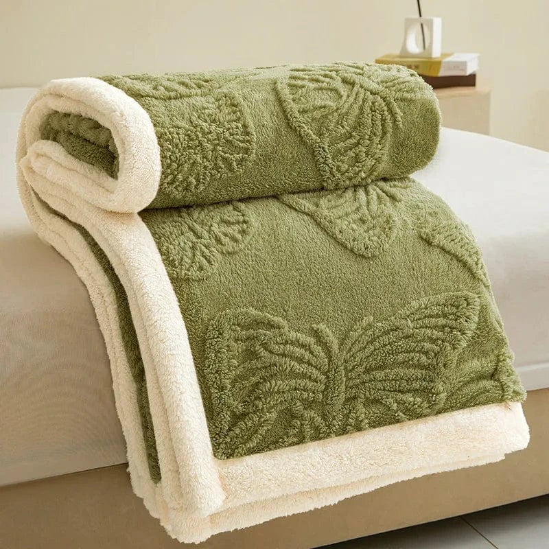 Nordic Style Tafurong Butterfly Pattern Napping Blanket Home Air Conditioning Sofa Blanket Bedding Blanket Versatile All Seasons