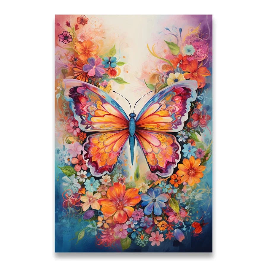 Painted Decoration Pictures Room Wall Decor Art Canvas Painting Butterflies Home Decor Interior Paintings 1pcs Posters for Wall