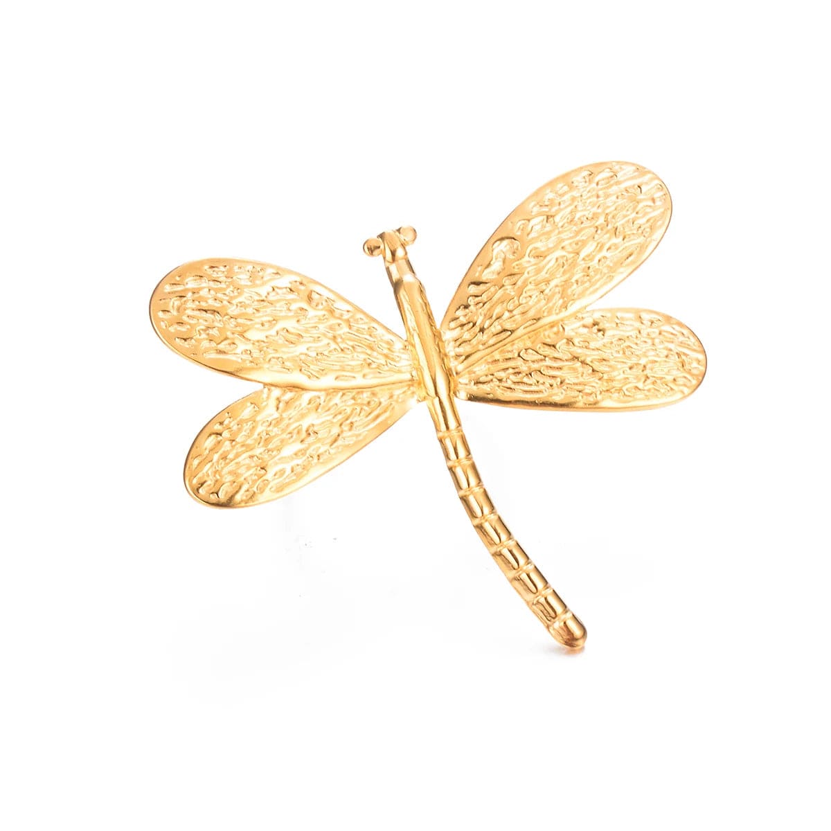 1PC Metal Butterfly Dragonfly Ring Stainless Steel for Women Opening Insect Gold Color Finger Rings Party Jewelry Gift