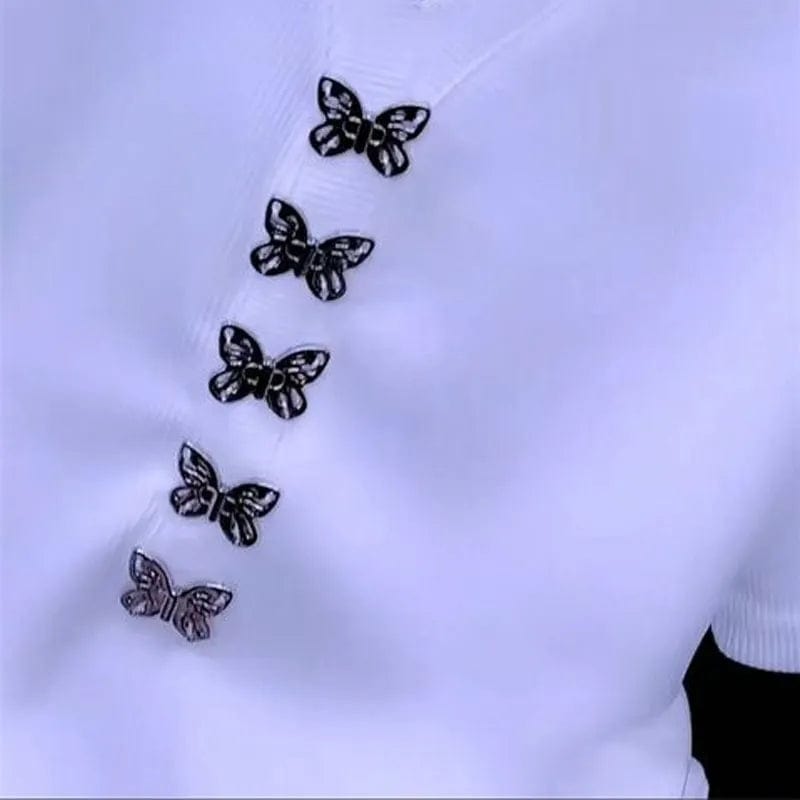 backless butterfly shirt