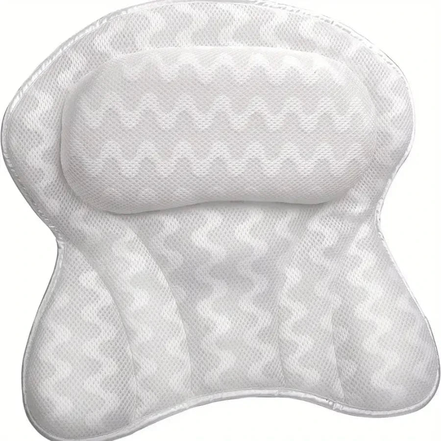 Bathtub Pillow Home Hotel Bath Pillow 4D Gray White Butterfly Bathtub Pillow Suction Cup Bathtub Pillow