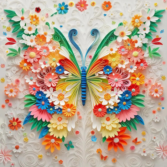Butterfly floral puzzle
