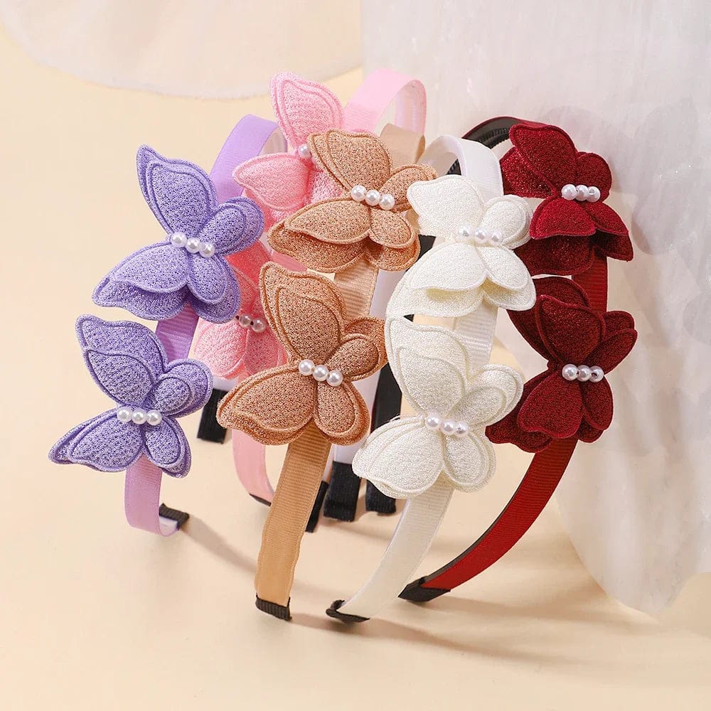 Butterfly headbands with pearl