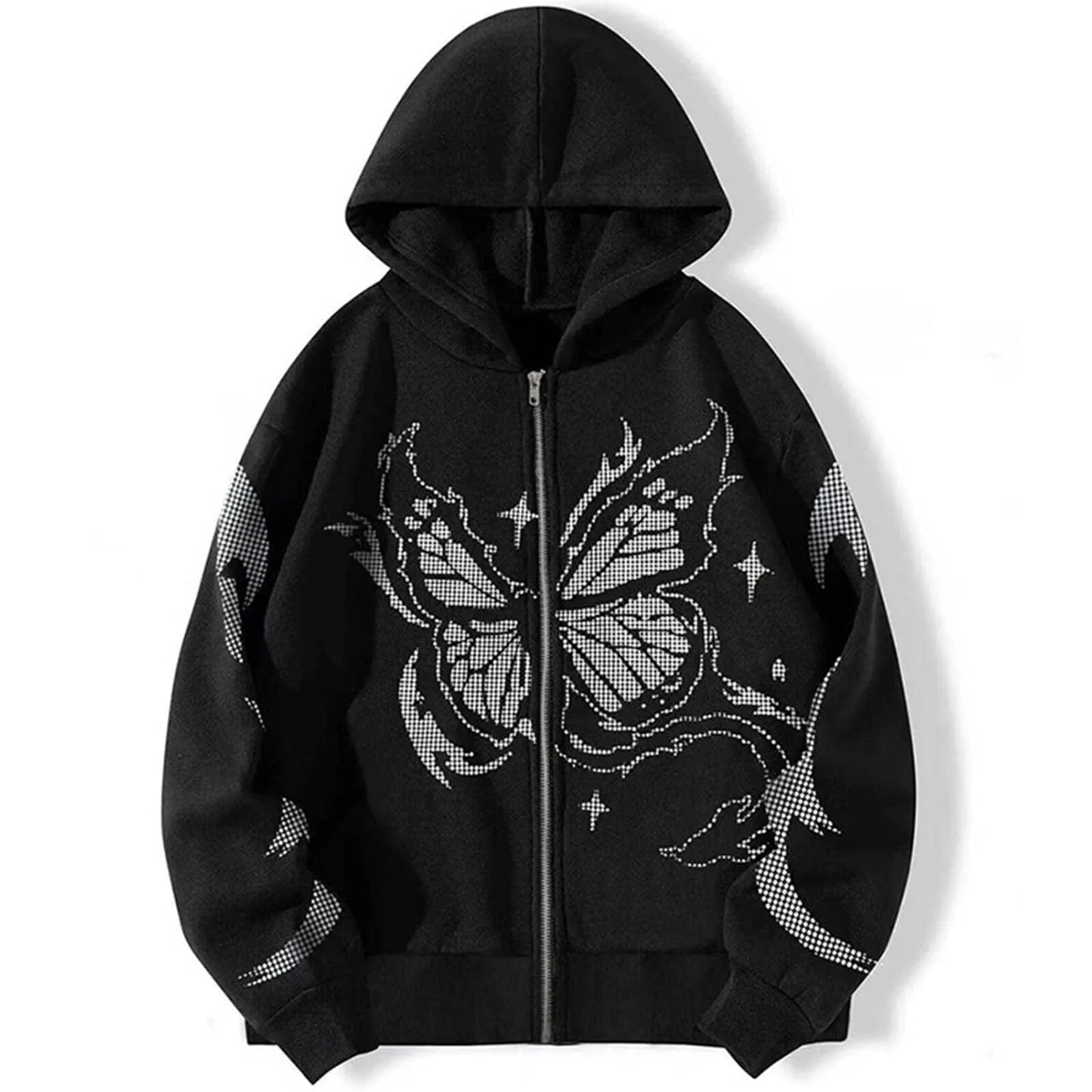 Butterfly Hoodie With Zipper