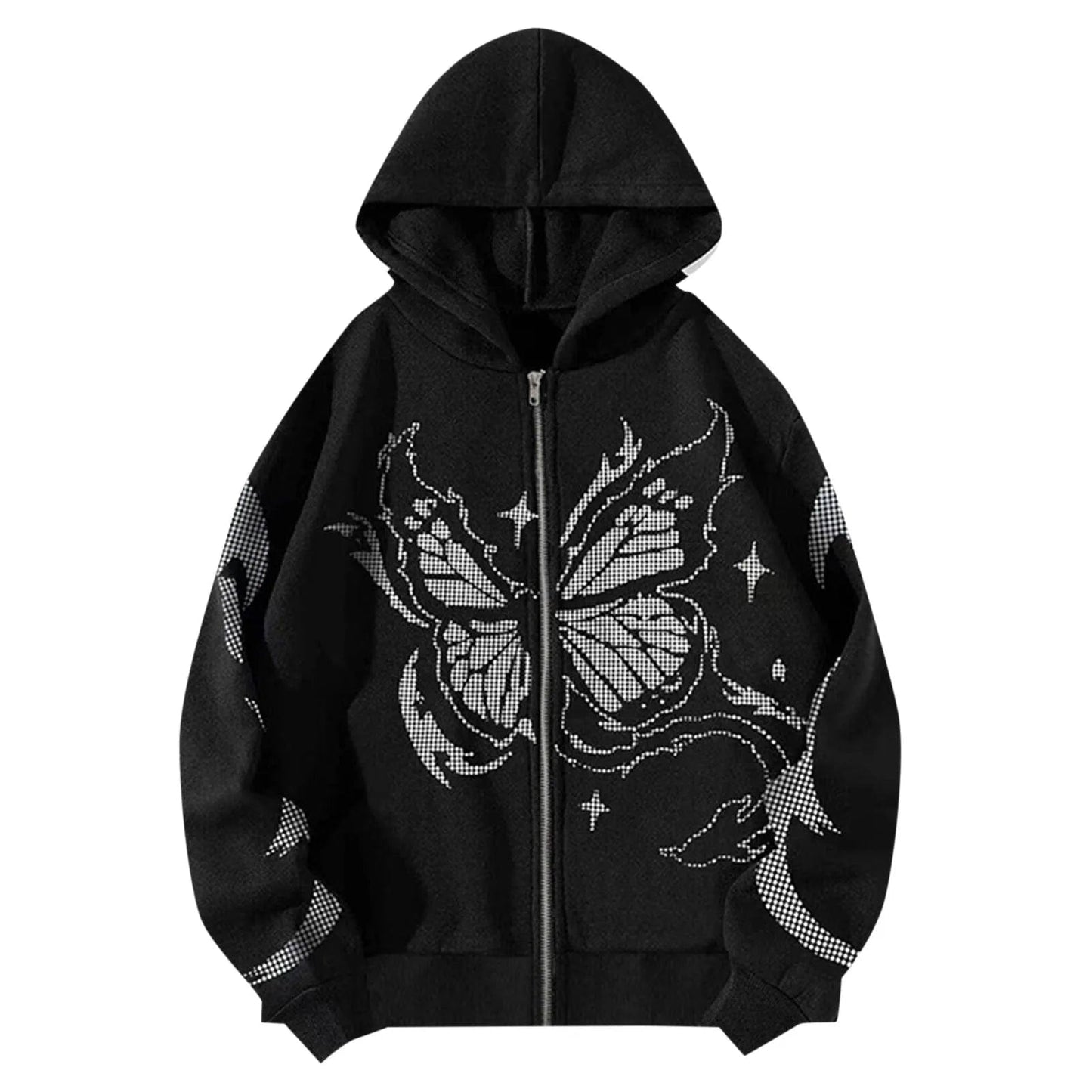 Butterfly Hoodie With Zipper