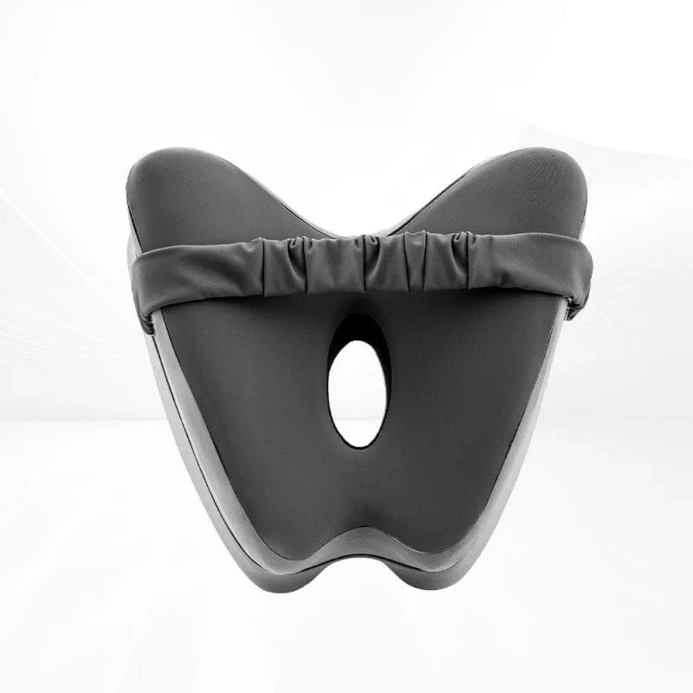Butterfly leg support pillow in dark gray