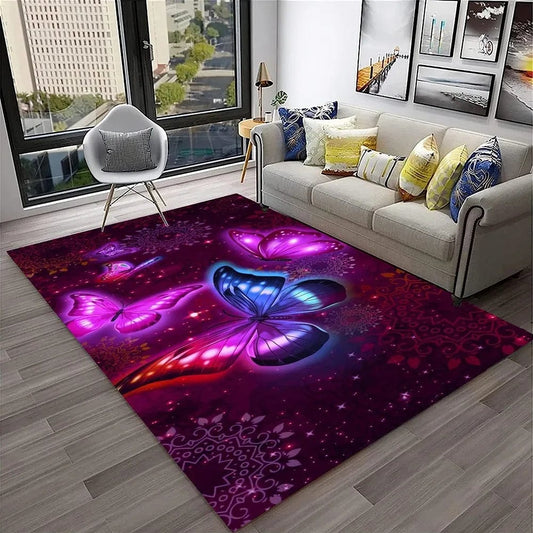 Butterfly light rug for home