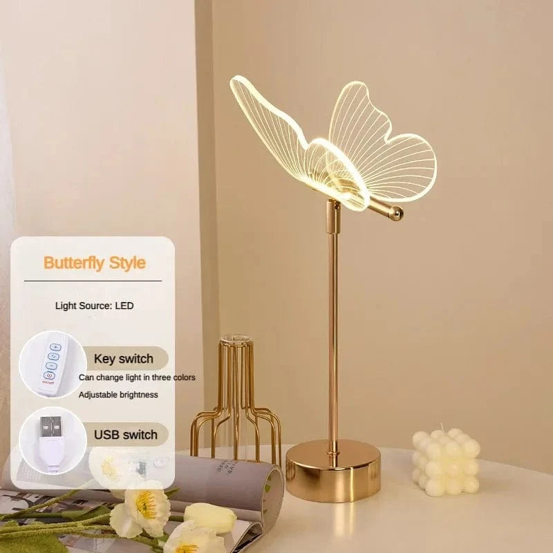 Butterfly table lamp