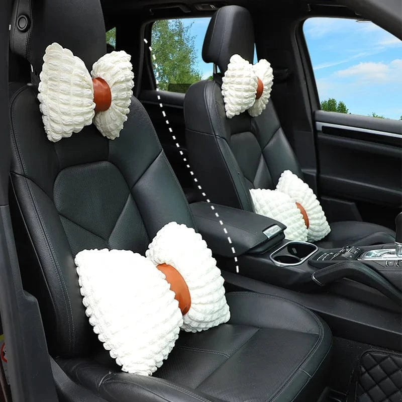 Car headrest Butterfly puff for car neck support pillow pillow cute comfortable car headrest