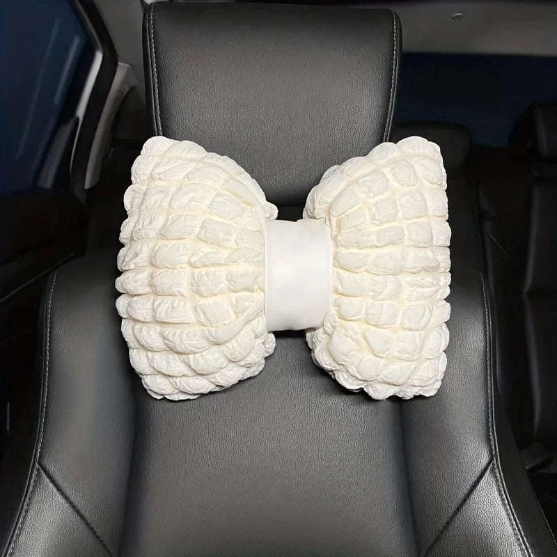 Car headrest Butterfly puff for car neck support pillow pillow cute comfortable car headrest