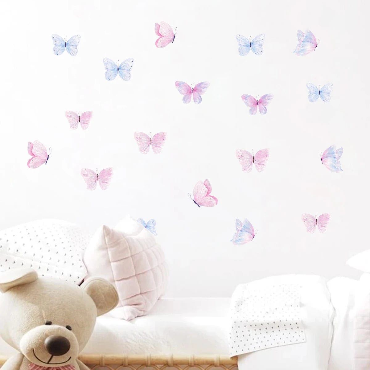 Colorful Butterflies Wall Stickers for Kids Room on Wall Decoration Children Girls Room Wall Decals Bedroom Decor for House
