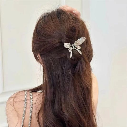 Crystal butterfly hair clip