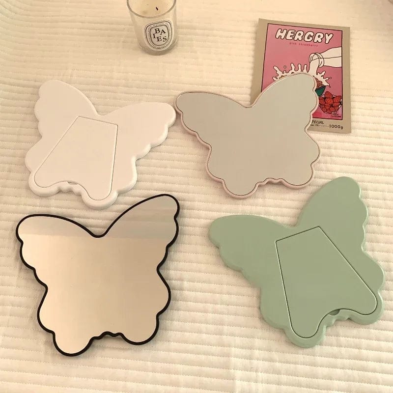 Lovely butterfly mirror portable
