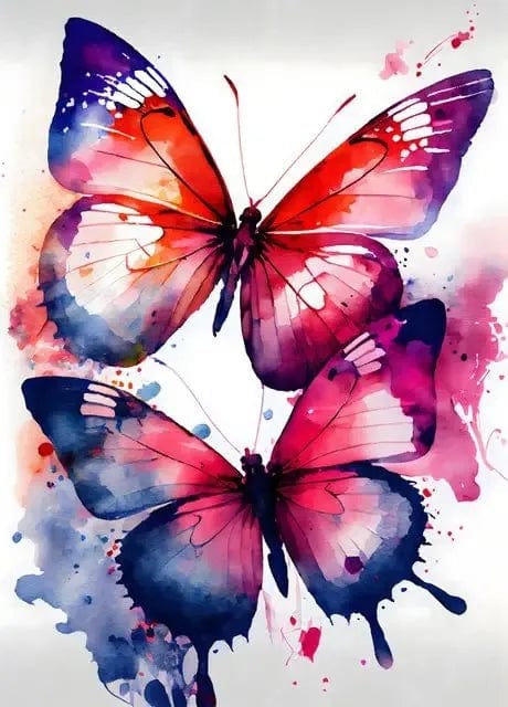 Nordic Colorful Beautiful Butterfly Poster Aesthetic Canvas Painting Wall Art Kitchen Gallery Room Home Decor No Frame