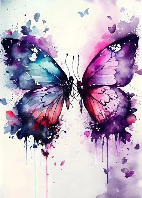 Nordic Colorful Beautiful Butterfly Poster Aesthetic Canvas Painting Wall Art Kitchen Gallery Room Home Decor No Frame