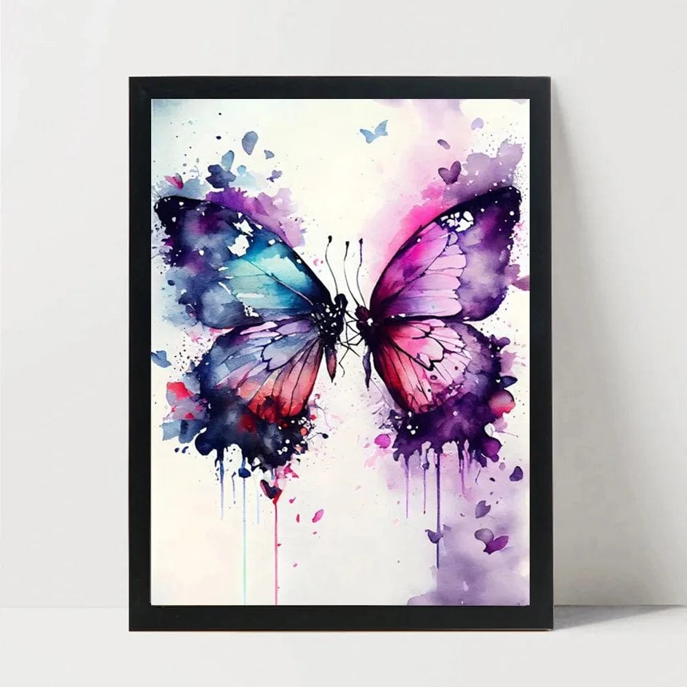 Nordic Colorful Beautiful Butterfly Poster Aesthetic Canvas Painting Wall Art Kitchen Gallery Room Home Decor No Frame