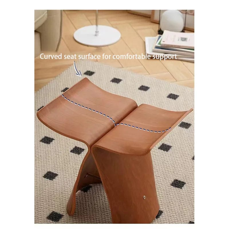 Nordic Creative Design Simplicity Butterfly Chair Side Table Corner Table Living Room Stool Art-Stool BathroomChairHomeFurniture