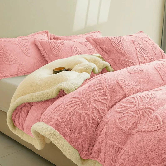 Nordic Style Tafurong Butterfly Pattern Napping Blanket Home Air Conditioning Sofa Blanket Bedding Blanket Versatile All Seasons