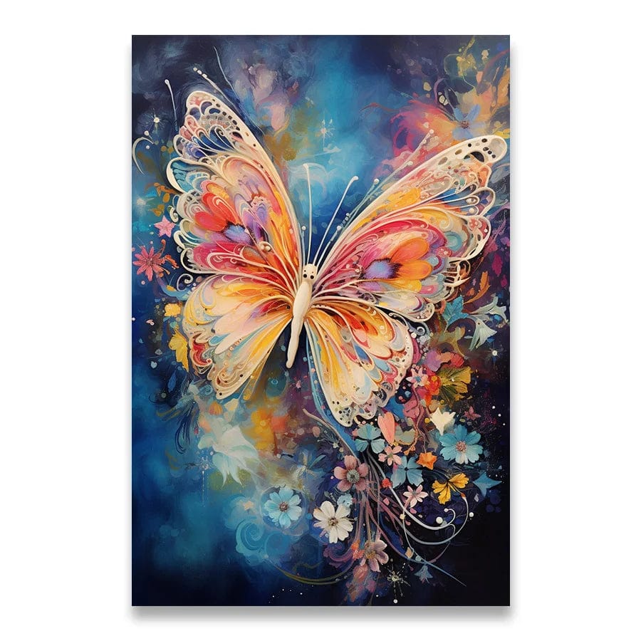Painted Decoration Pictures Room Wall Decor Art Canvas Painting Butterflies Home Decor Interior Paintings 1pcs Posters for Wall