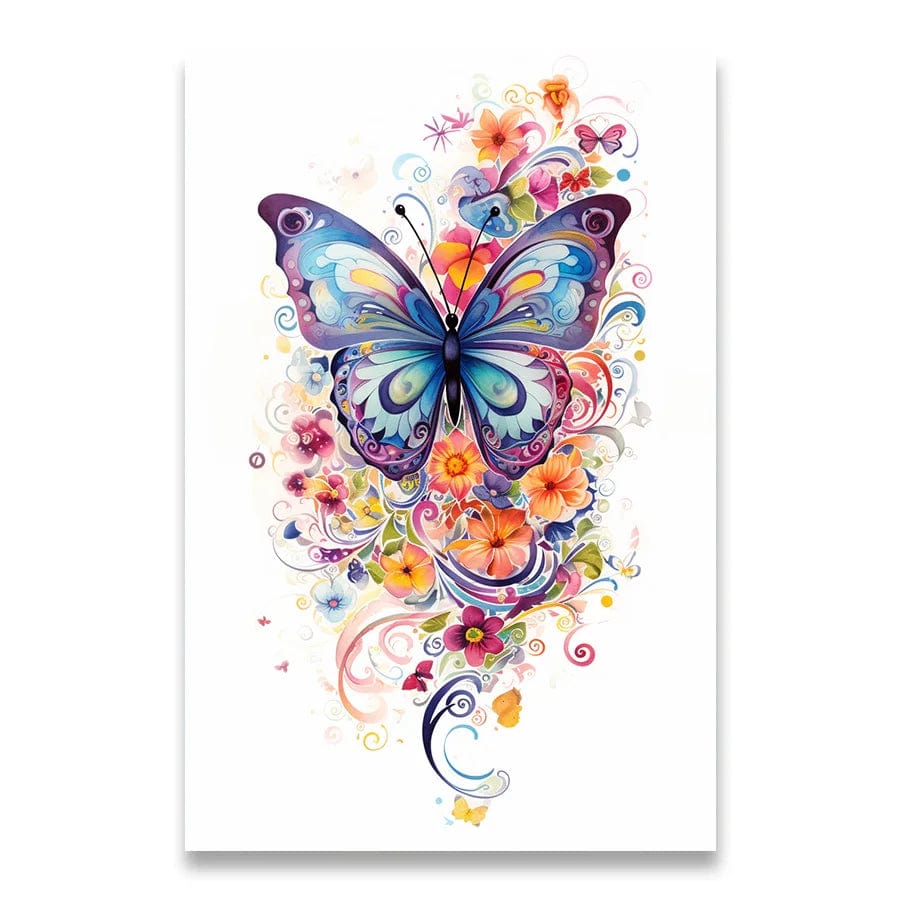 Painted Decoration Pictures Room Wall Decor Art Canvas Painting Butterflies Home Decor Interior Paintings 1pcs Posters for Wall