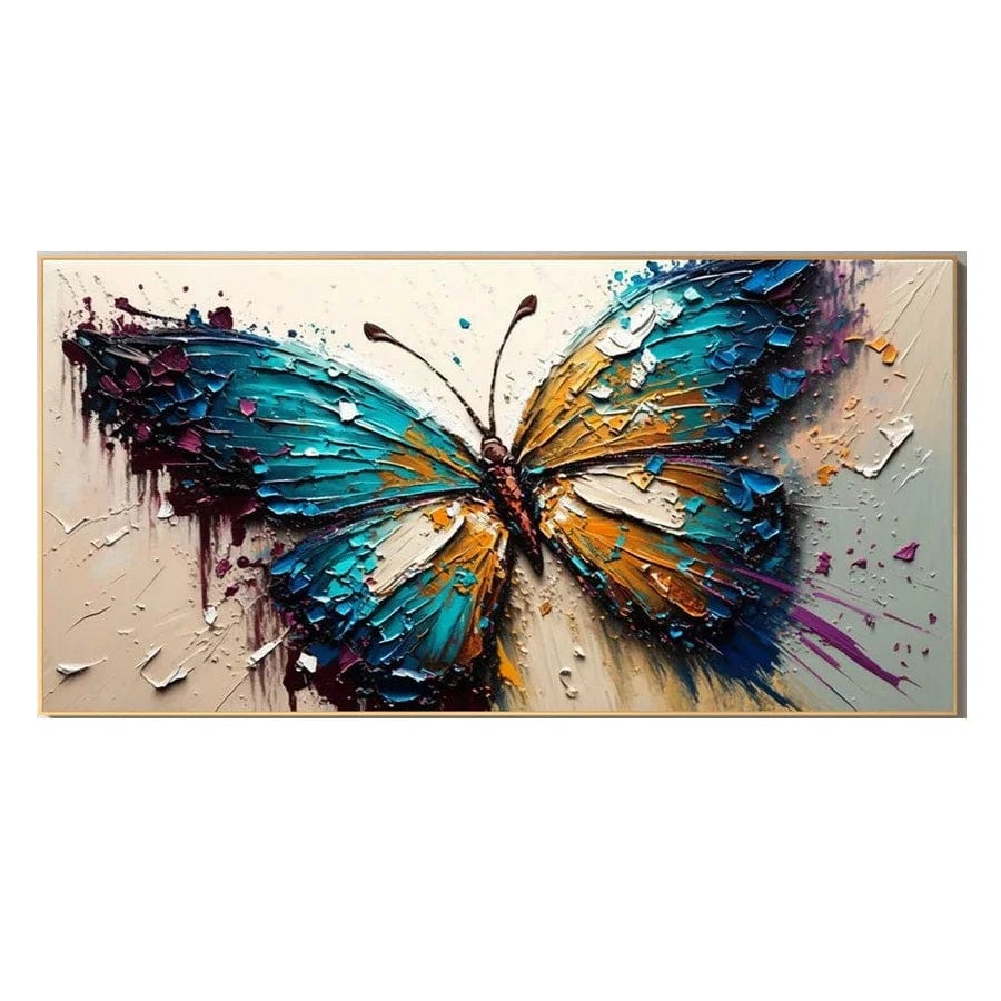 Scandinavian Classic Vintage Wall Art Abstract Butterfly Oil Painting Canvas Poster Prints Home Bedroom Living Room Decoration