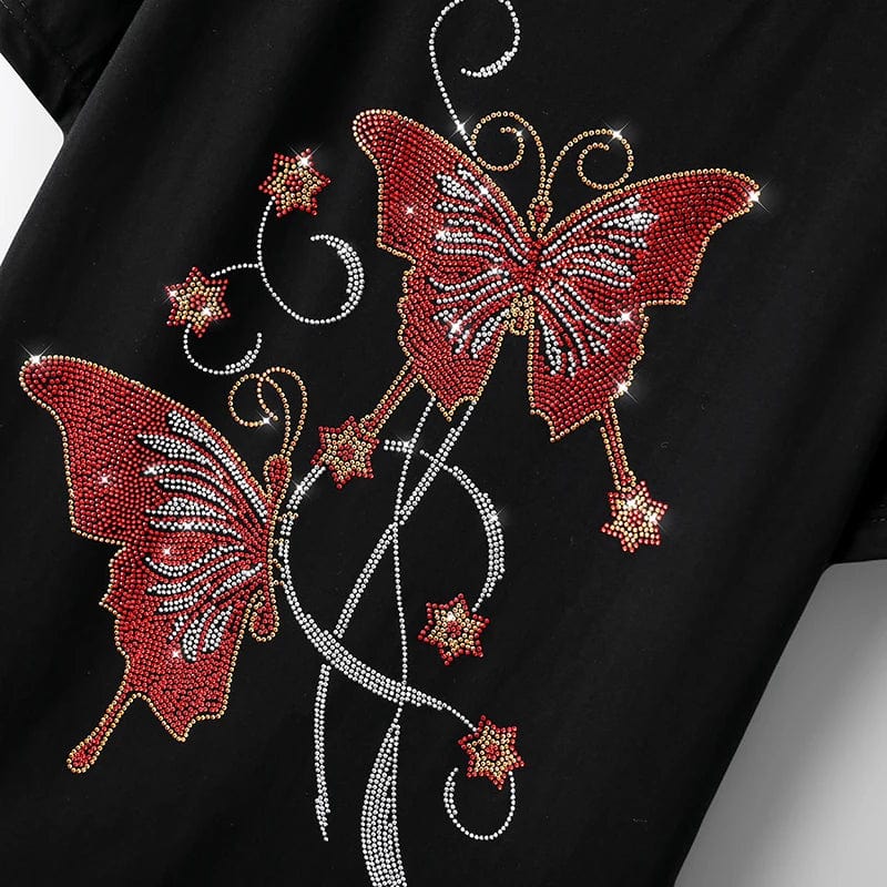 Sparkling butterfly t-shirt